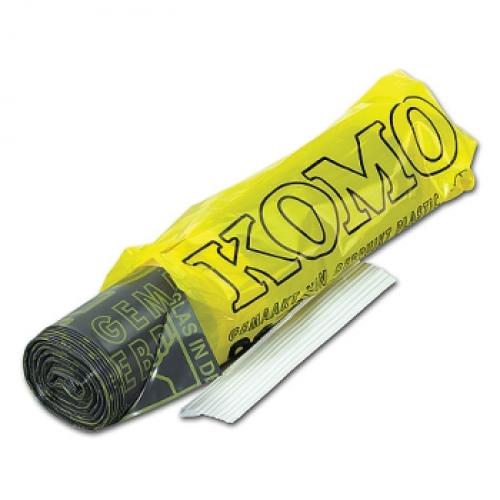 Afvalzak Komo 60x80cm 50my Grijs