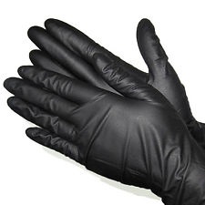 Handschoen Nitril Zwart XL Ongepoed
