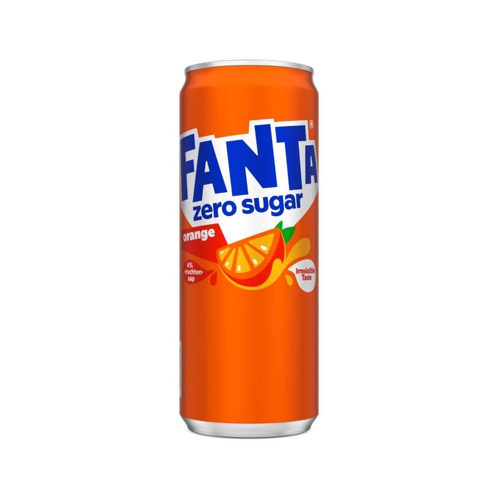 Fanta Orange Zero 33cl Sleek